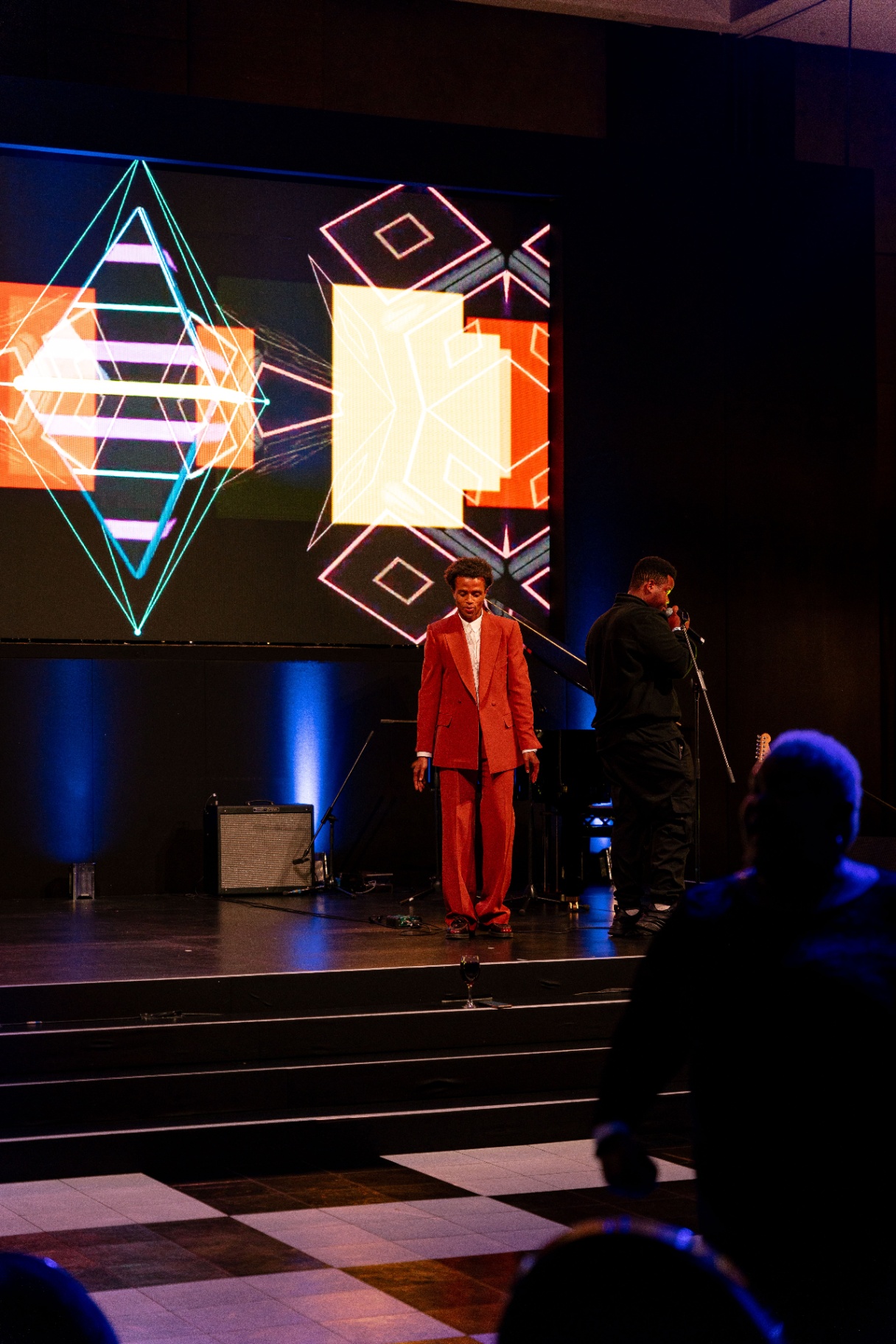 Red suit stage